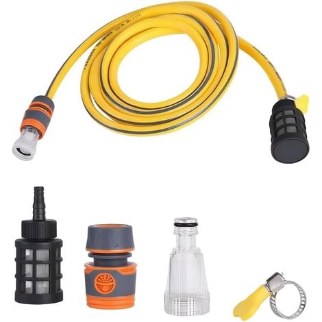 Tuyau Flexible PVC Anti-UV pour Pompe à Eau Tuyau Flexible PVC Compatible portables, tire eau seau étang baril, solution alternative, lavage auto entretien jardin (1/5)