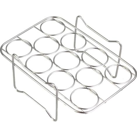 Support pour cuiseur vapeur à œufs, support pour friteuse à œufs, panier pour cuiseur vapeur à œufs, acier inoxydable, qualité alimentaire (1/5)