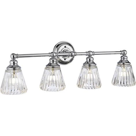 Applique bagno cromata Keynes 4 luci G9 LED 3W Quintiesse (1/5)