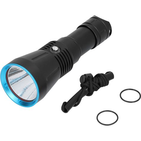 Lampe torche de plongée professionnelle XHP70, 10 000 lm, puissante, pour la pêche sous-marine jusqu'à 150 m de profondeur. (1/5)