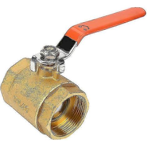 Vanne à bille en laiton DN40 1-1/2" BSP, 1,6 MPa, pour eau, huile et gaz YVL (1 pièce) (1/4)