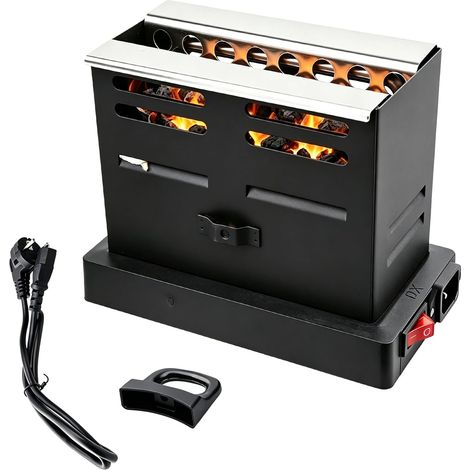 Allume-charbon électrique : allume-grill compact 800 W avec câble et poignée, allume-charbon électrique pour barbecue et réchaud extérieur (1/5)