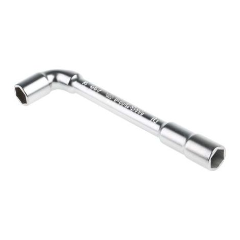 Facom – Clé à pipe débouchée 10 mm – Acier chrome vanadium – Double terminaison – Pour espaces confinés et chantiers humides (1/10)