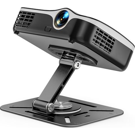 Support de Projecteur de Bureau, Support Mural et Plafond Pliable pour Projecteur Rotation à 360°, Pied de Vidéoprojecteur avec Vis 1/4" pour Home Cinéma, Salle de Jeux, Bureau (1/5)