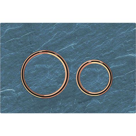 Placca Geberit Sigma50 Round Ardesia Mustang / Oro Rosso Doppio Tasto  115.650.JM.1 Ardesia Mustang