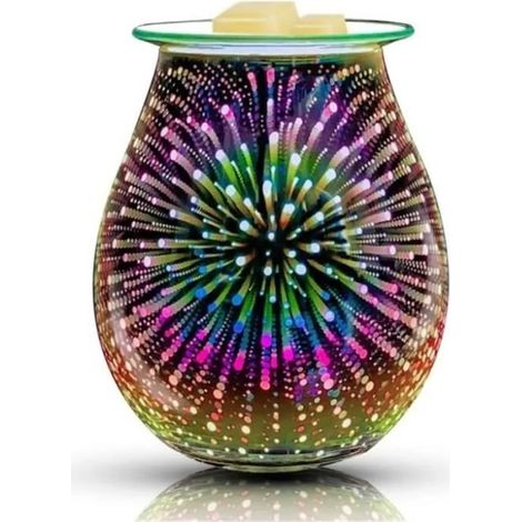 Lampe d'aromathérapie en verre 3D, grise, lampe de table créative pour la décoration intérieure (1/3)