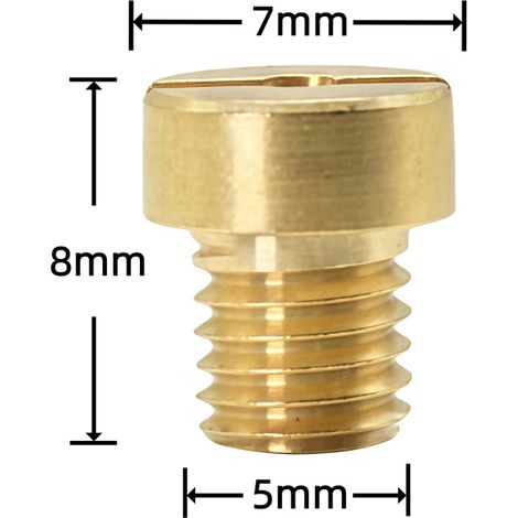 55-115 M5 Vergaserdüse, Hauptdüse, 25 Stück, 5 mm Gewinde, PHBG NC PHVA Vergaser-Hauptdüse (1/4)