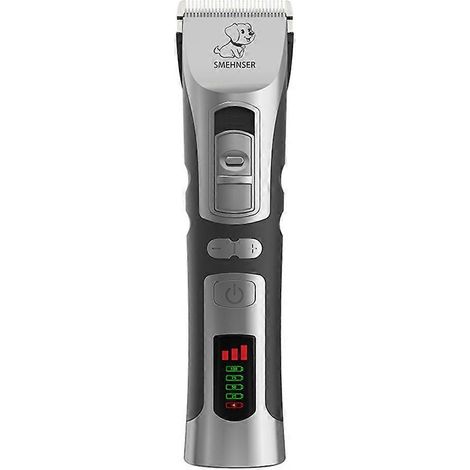 Tondeuse intelligente haute puissance pour le toilettage des chiensrechargeableavec lame amovible noire. (1/5)