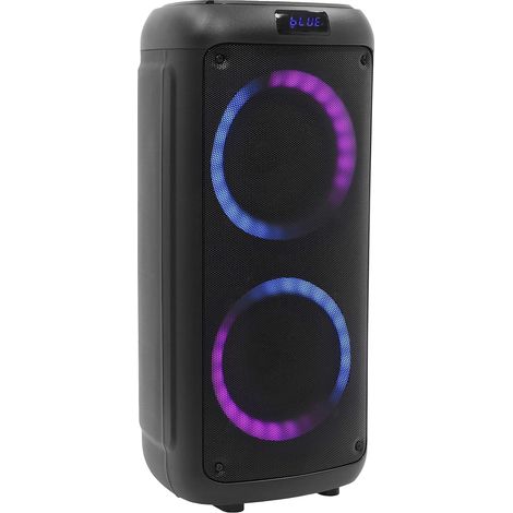 Enceinte Bluetooth Lumineuse LED Portable puissante 250W, Enceinte Karaoke, Bluetooth sans Fil, TWS, Rechargeable USB, Tuner, Lecteur USB/Carte SD. Télécommande fournie (1/5)