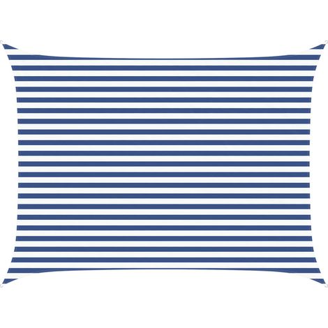 Toldo Vela de Sombra Azul y 4 x 3 m 100% Poliéster Oxford vidaXL