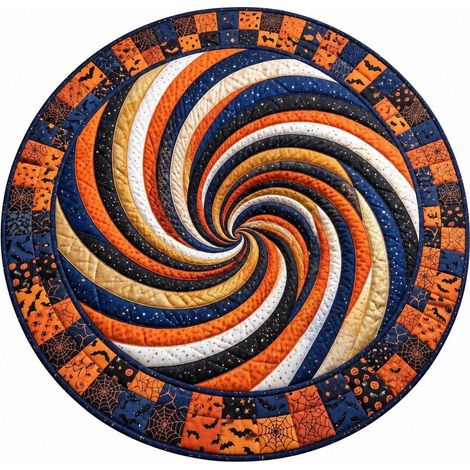 Tapis de sol rond Halloween, velours cristal, doux et lavable, cosplay, salon/chambre, commande personnalisée - Style 5 (1/5)