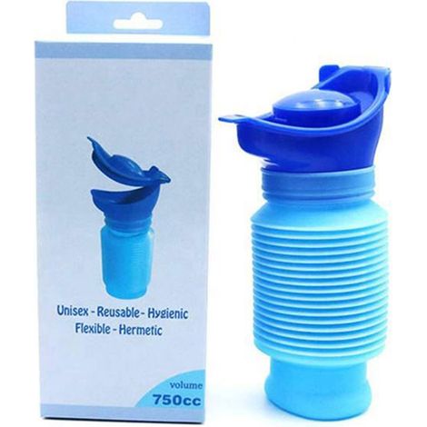 Urinoir de Voyage Portable et Pliable pour Hommes et Femmes - Récipient Réutilisable pour Camping et Randonnée (1/5)
