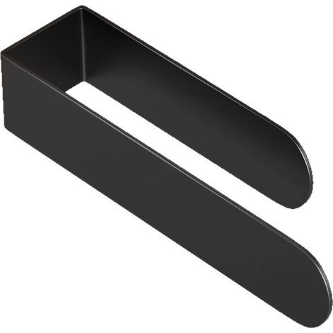 Porte Serviette Salle de Bain sans Perçage, Porte-Serviettes Mural en INOX, Noir, 37.55.4cm (1/5)