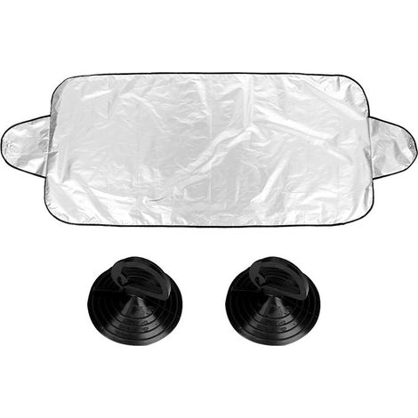 Cache-Soleil pour Vitre Automobile (200x70cm) Protection UV Anti-Chaleur Anti-Éblouissement avec Détail et Fixation Magnétique en Aluminium / Store d'Automobile pour Pare-Brise Réversible (1/5)