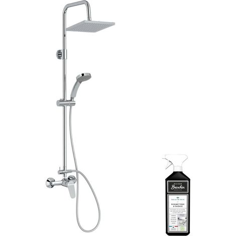 Colonne de douche JACOB DELAFON mécanique Colette + nettoyant Briochin (1/4)