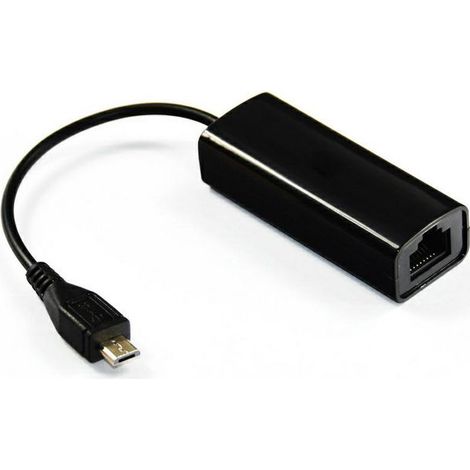MicroConnect micro USB - RJ-45 Negro