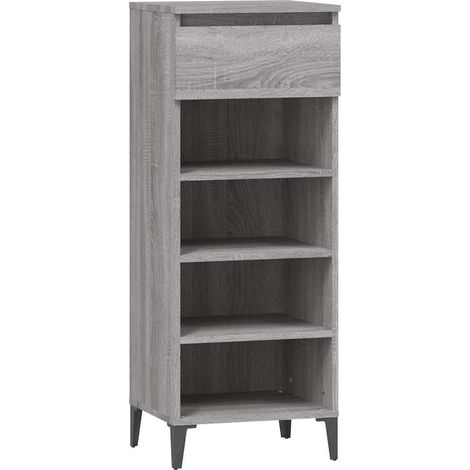 Maison Exclusive - Scarpiera Grigio Sonoma 40x36x105 cm in Legno Multistrato (1/5)