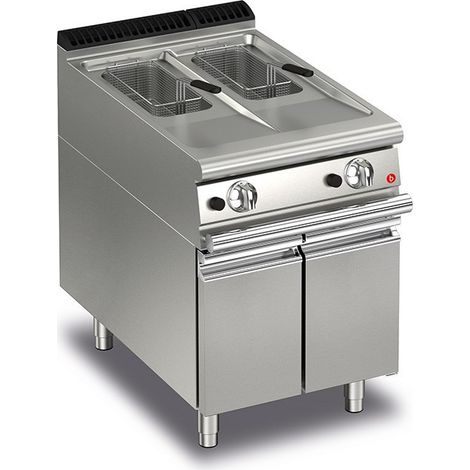 Friteuse à Gaz sur meuble - 2 x 10 L - P700 - 19 kW - Baron
