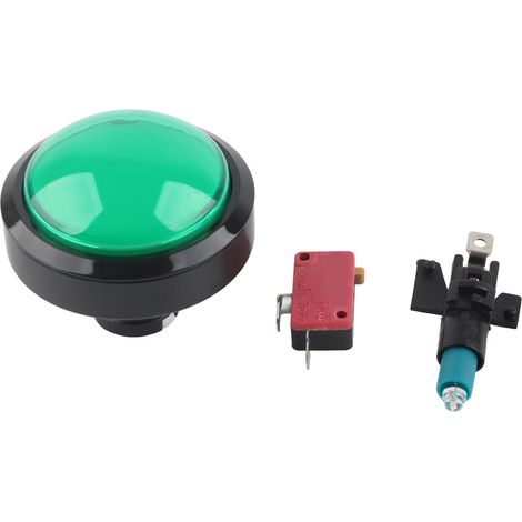 60-mm-Konvex-Drucktaster mit LED-Anzeige für Greifautomaten und Spielkonsolen