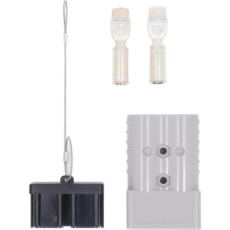 Schnellanschluss für Batterien, 2/0 AWG, Ladestecker für Elektrogabelstapler mit PC-Abdeckung, 350 A, 600 V
