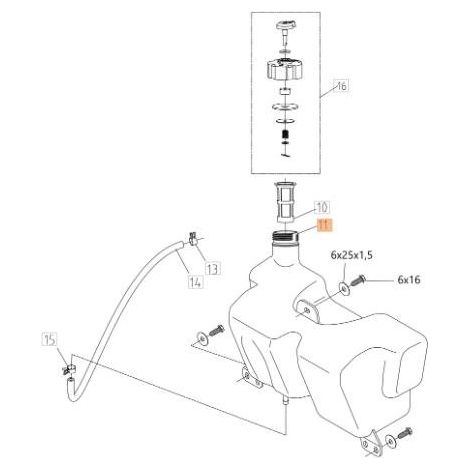 RÉSERVOIR D'ORIGINE EMAK TS000161R