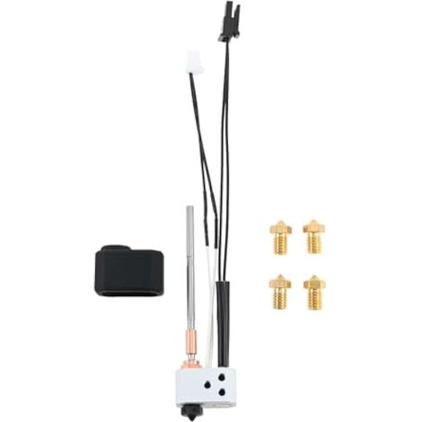 Hotend Kit de tête d'impression pour Prusa I3 MK4/XL, 24 V, 40 W, avec thermistance, cartouche chauffante, bloc chauffant, buse 0,2/0,4/0,6 mm et couvercle en silicone (1/4)
