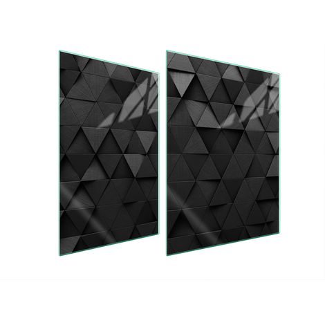 PLACA PROTECTORA DE VIDRIO PARA ESTUFA 70x52 NEGRO (1/5)