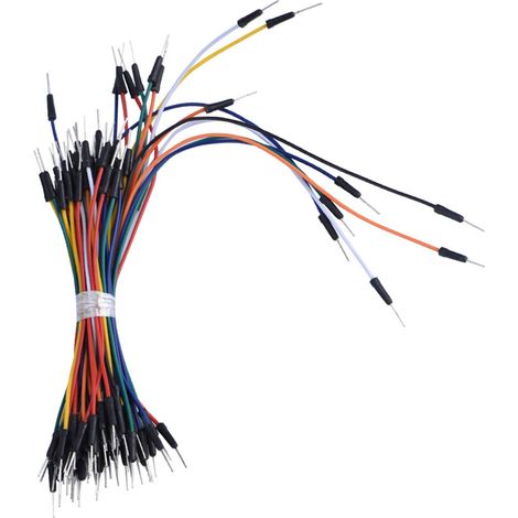 Kit de 65 câbles de connexion flexibles mâle-mâle sans soudure pour plaque d'essai (1/5)