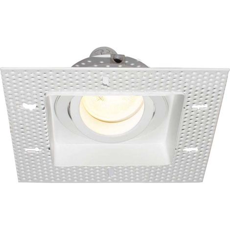 Spot encastré plafond Maytoni Atom carré blanc GU10 (1/4)