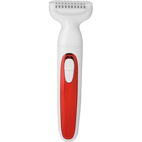 Épilateur électrique homme femme, rasoir humide sec étanche, tondeuse poils bikini jambes aisselles visage, rouge (1/5)