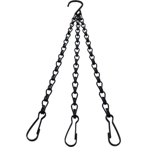 Chaîne De Suspension - Chaîne Pour Panier À Plantes - 50 cm - Charge Maximale 10 kg - En Fer - Pour Usage Intérieur Et Extérieur (1/5)