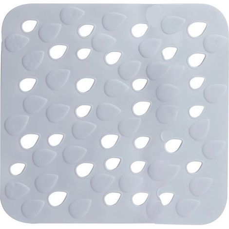 Tapis Fond de douche PVC DROPS 54x54cm Blanc Spirella (1/2)