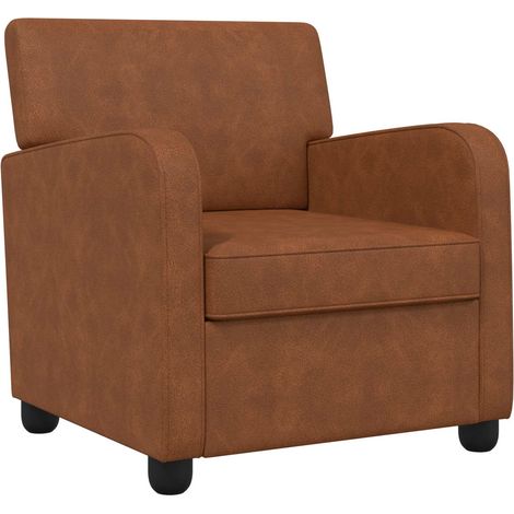 Fauteuil Marron ancien Simili cuir vidaXL (1/5)