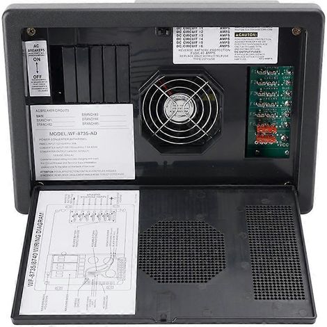 Convertisseur-chargeur WF-8735-AD pour camping-car, caravane et remorque, sortie CC 35 A. (1/5)