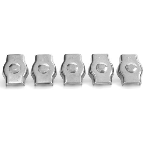 5PCS Serre-câble Simplex Inox Acier Marin Fixation Machinerie Forestière 10mm (1/5)