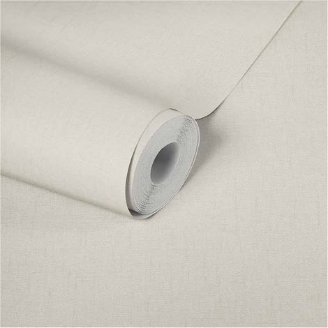 Papier peint intissé uni designer italien Tapisserie intissée couleur beige Papiers peints crème tendances pour style épuré (1/5)