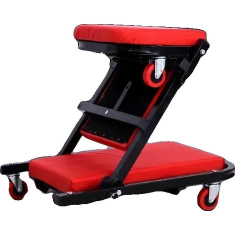 Seggiolino per auto, materiale PU, dimensioni 93 x 40 x 8 cm, supporta 136 kg, 6 ruote, design pieghevole. (1/5)