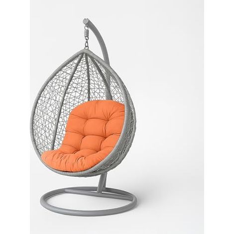 Coussin pour Fauteuil Suspendu extérieur, Coussin de Rechange pour Fauteuil œuf – Usage intérieur et extérieur - Terracotta (1/4)