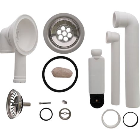 Vidage bonde manuel 1 bac CUIPD246 pour V&B CISTERNA et SUBWAY COMPACT - Siphon gain de place (1/2)