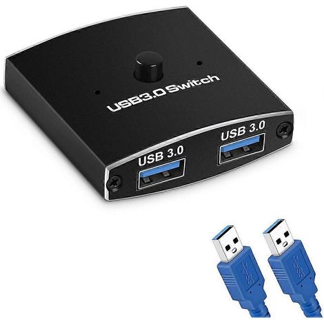 USB 3.0-Umschalter 5 Gbit/s 2 Eingänge 1 Ausgang USB für Drucker Tastatur (1/5)