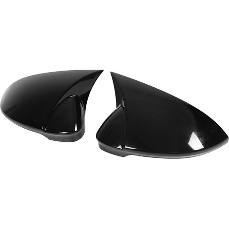 Außenspiegelkappen in Carbonfaser-Optik, glänzend schwarz, für VW Golf 8 VIII R GTD ab 2020, Spoiler-Stil, 2-teiliges Set (1/5)