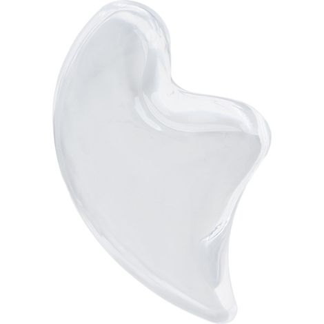 Plaque de massage Guasha portable et compacte, en forme de petite planche transparente, pour tout le corps. (1/5)