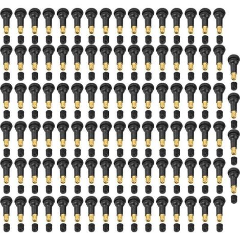 100 pièces de rechange universel pour moto de voiture Snap dans la tige de valve de pneu de pneu (TR413)