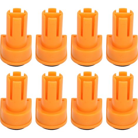 RASTKY 8-teiliges Set 19 mm hundeförmiger Tischbremsanschläge, Holzbearbeitung, robuste Nylon-Tischbremsanschläge