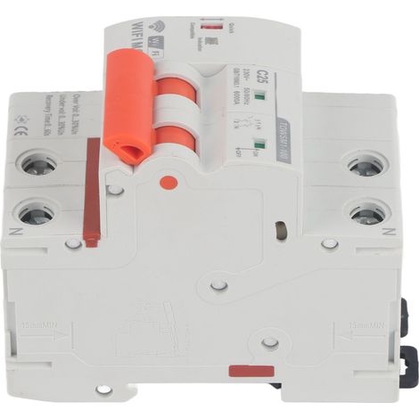 Disjoncteur WiFi intelligent 2P pour montage sur rail DIN, 230 V CA, pour usage domestique ou industriel TOWSM1‑100 (1/5)
