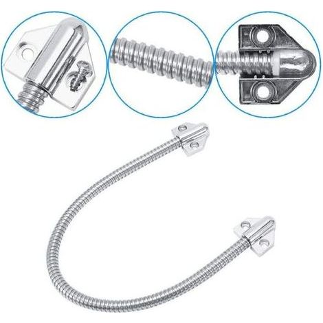 Gaine de protection flexible pour câble de porte blindé avec extrémités 400 mm x 11,2 mm Blanc (1/5)