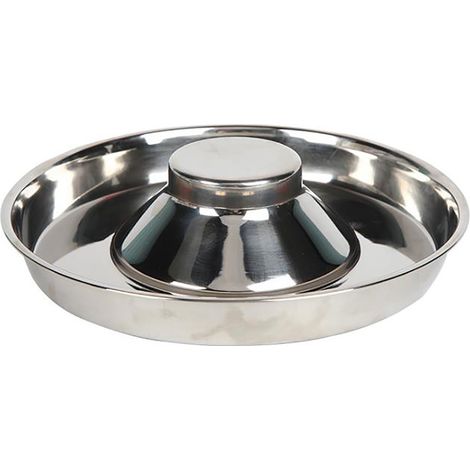 Gamelle pour chien en acier inoxydable à alimentation lente, diamètre 26 cm, cadeau (1/5)