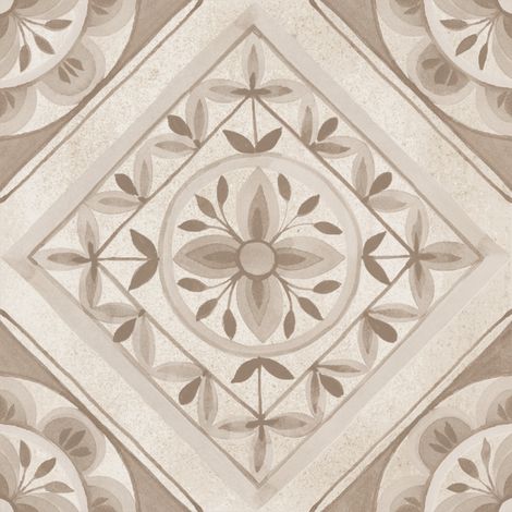 Carrelage imitation carreaux de ciment 20x20 cm – Grès cérame – 0,96 m² – Pose au sol et mur – Effet vintage pour cuisine et salle de bain