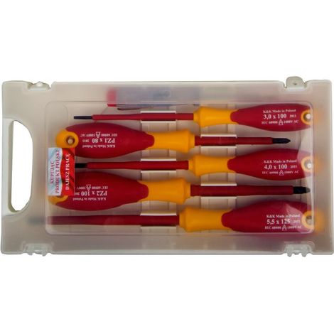 Herramienta del electricista mega 10598 aislado 1000V 6 piezas