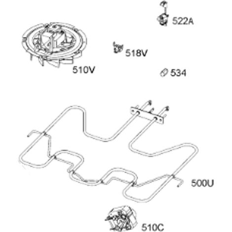 Ersatzteil - Thermostat 160° (Kennzeichen 518v) - - ELECTROLUX, FAURE, AEG, ZANUSSI, ZANKER, ZOPPAS